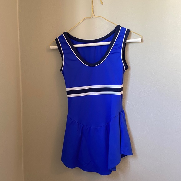 Figure skating dress - blue - Picture 4 of 9